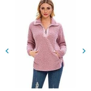 Lilly Posh womans long sleeve Sherpa pullover